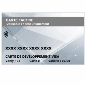 Cartes de développement Visa Only